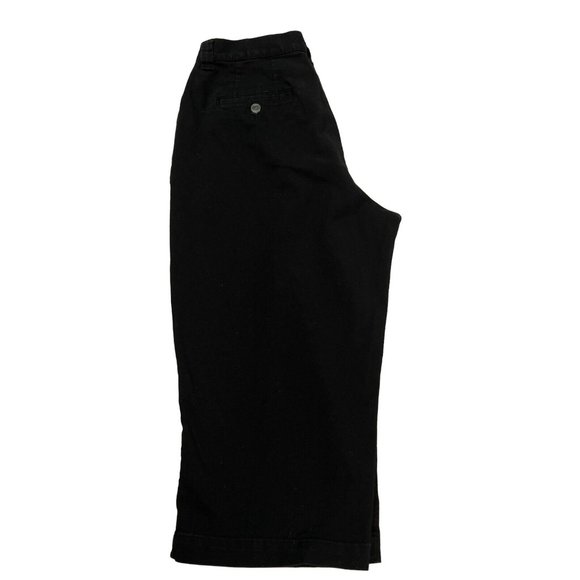 LEE JEANS Women's 12 Petite Denim Cotton Stretch Notched Zippers Pockets Black - Picture 10 of 12